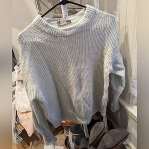 EVERLANE The Alpaca Crew Neck Sweater Lily Green Blue {R35}